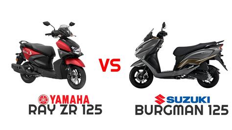 Suzuki Burgman Vs Yamaha Ray Zr Detailed Comparison Mileage