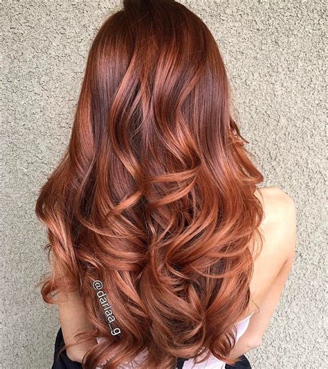 Hottest Copper Balayage Ideas For Cheveux Bruns Id E Couleur