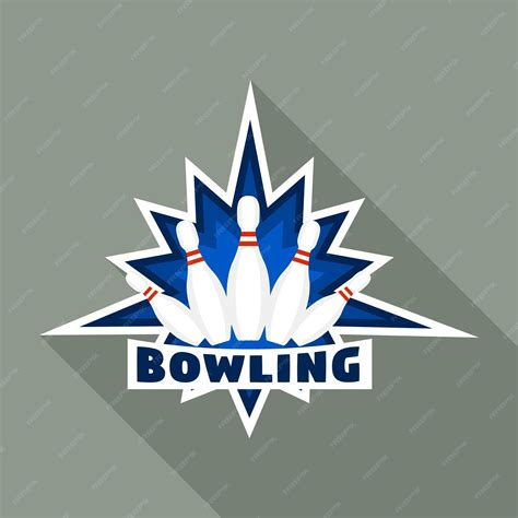 Premium Vector | Modern bowling logo flat illustration of modern