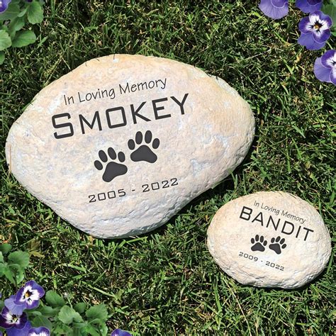 Engraved Pet Memorial Garden Stone GiftsForYouNow