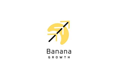 Banana Arrow Grow Logo Graphic By Ffeeaarr Creative Fabrica