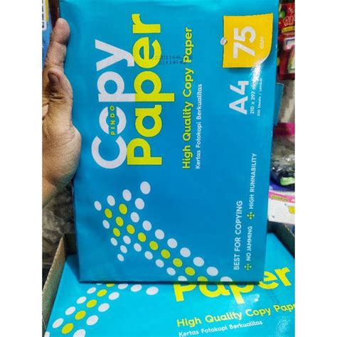 Jual Kertas Hvs A4 75gram Copy Paper 1 Rim Ojek Only Shopee Indonesia