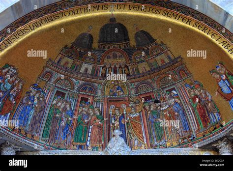 Italy, Venice, St Mark's Basilica di San Marco, mosaics Stock Photo - Alamy