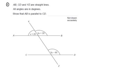 Solved Ab Cd And Yz Are Straight Lines All Angles Are In Degrees