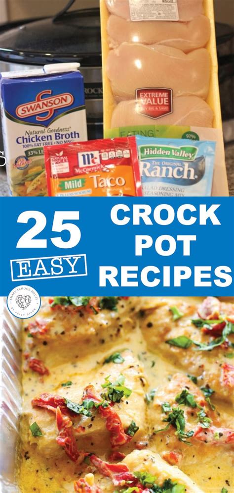 25 Easy Recipes You Can Make In A Slow Cooker Crockpot Recipes Easy Crockpot Recipes Slow