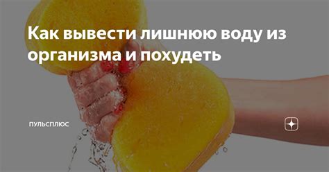 Как вывести лишнюю воду из организма и похудеть | ПульсПлюс | Дзен