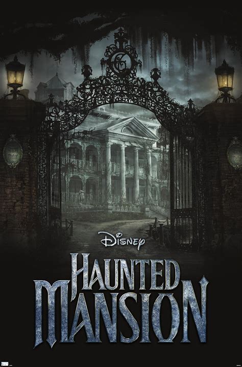 Disney Haunted Mansion Mansion Wall Poster 22 375 X 34 Walmart