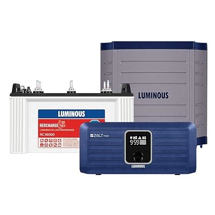 Luminous Inverter Battery Combo With Trolley Zolt Pure Sine