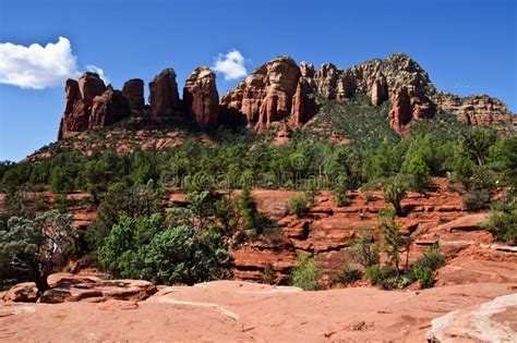 Beautiful Scenic Red Sandstone Rock Landscape Royalty Free Stock Photo ...