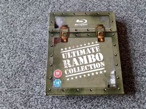 RAMBO THE ULTIMATE Collection Blu Ray Boxset 4 Disc Set Genuine Uk