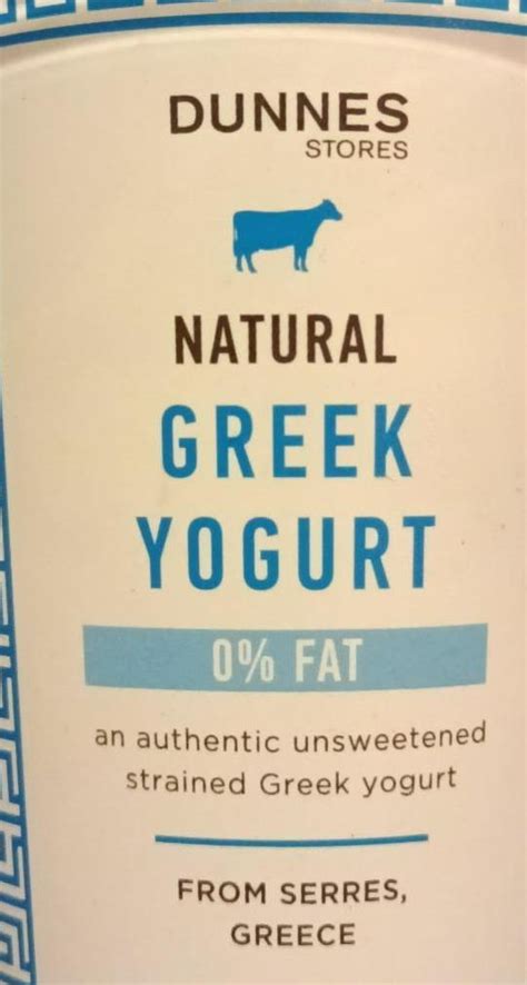 Natural Greek Yogurt Dunnes Stores Kalorie Kj A Nutriční Hodnoty Kalorickétabulky Cz