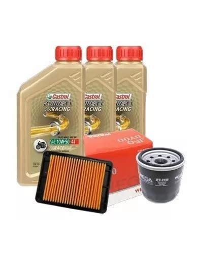 Kit Service Yamaha Mt R Filtro Aire Aceite Castrol W