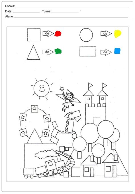Atividades Com Formas Geométricas Para Educação Infantil 5 Anos - FDPLEARN