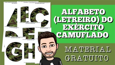 Como Se Escreve A Palavra Exército - Alfabeto (letreiro) do exército camuflado