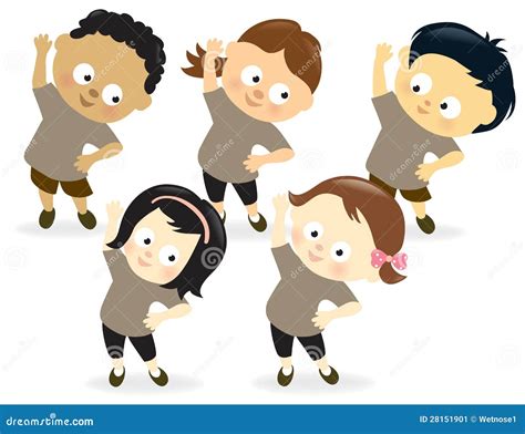 Children Fitness Clip Art