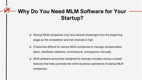 PPT The Power Of MLM Software For Startups PowerPoint Presentation