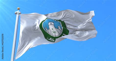 Flag of Riyadh, capital city of Saudi Arabia, 3d rendering Stock ...