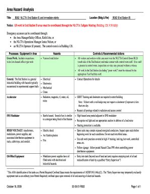 Fillable Online Group Slac Stanford Area Hazard Analysis SLAC