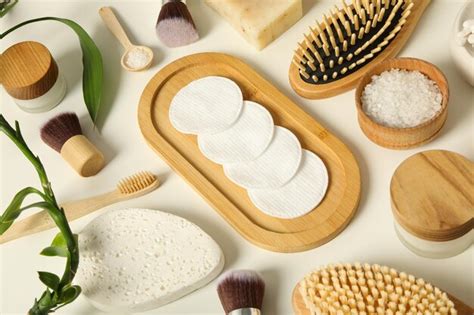 Premium Photo | Self care concept bamboo accessories for self care