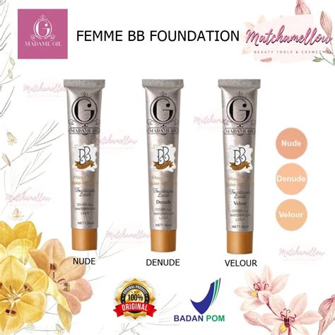 Jual Matcha Madame Gie Femme Bb Foundation Liquid Foundation