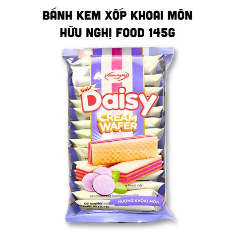 Sỉ bánh Kem Xốp Hữu Nghị Daisy Hương Khoai Môn 145g - Sỉ Mỹ Phẩm Online