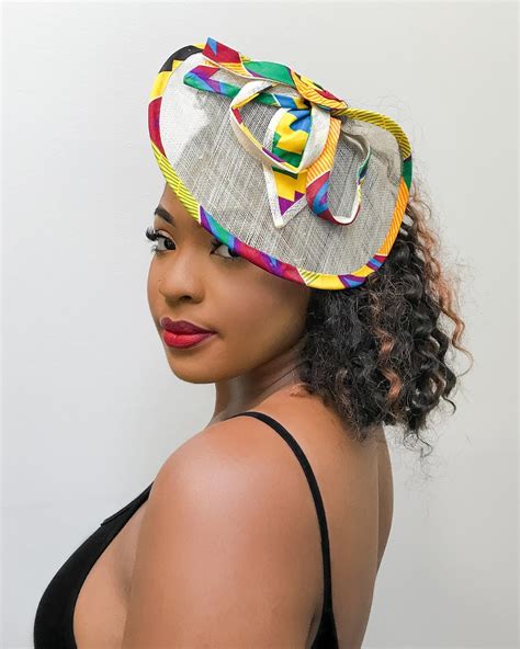 African Print Fascinator African Headwear Ankara Fascinator T