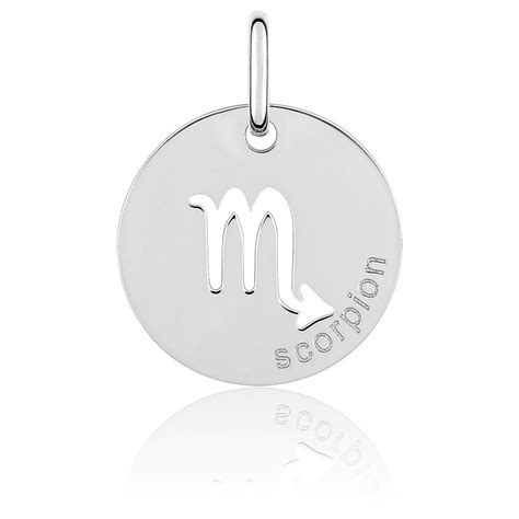 Pendentif Signe Astrologique Scorpion Argent RH Emanessence