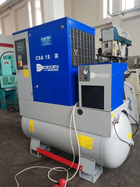 COMPRESSORE USATO A VITE CECCATO MODELLO CSA 15 Lario Macchine