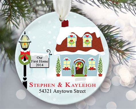 Our First Home Personalized Christmas Ornament Housewarming Etsy