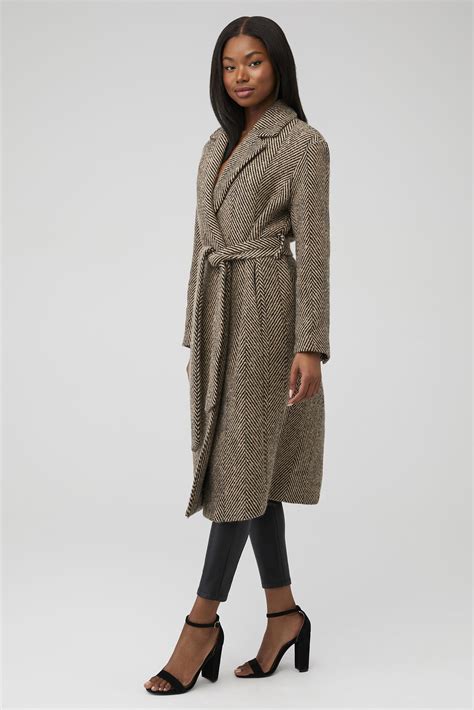 ASTR | Rhodes Coat in Taupe-Black| FashionPass