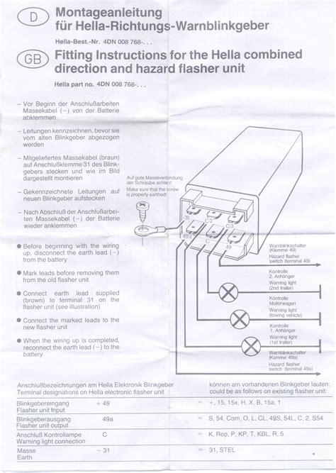 Schaltplan Blinkrelais Traktor - Mark Hughes Schaltplan