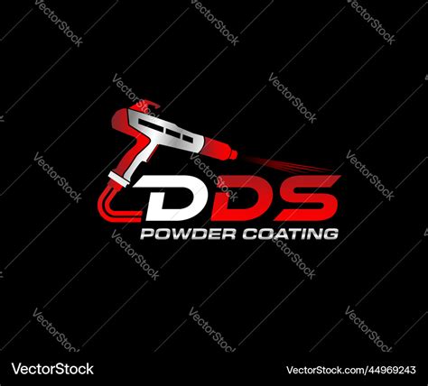 Spray powder coating logo design template Vector Image