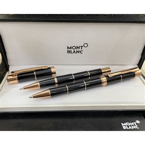 Assinatura Caneta Mb Ouro Preto Montblanc Fonte Estudante Esferogr Fica