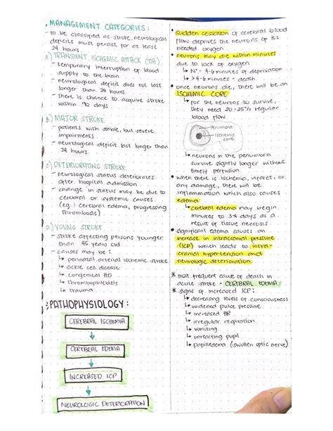 Solution Cerebrovascular Accident Cva Lecture Notes Studypool