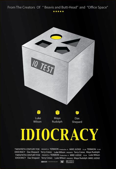 Idiocracy 2006 Minimal Movie Poster By Luigy Haddock Movie