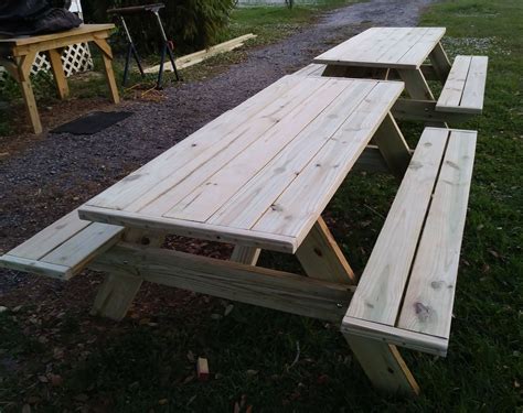 Pressure-treated picnic table 8 foot