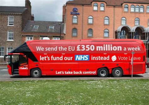 Brexit Buss £350m Claim Was An Under Estimate Brian Monteith