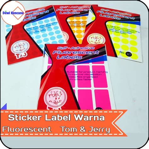 Jual Self Adhesive Fluorescent Labels Tom And Jerry Shopee Indonesia