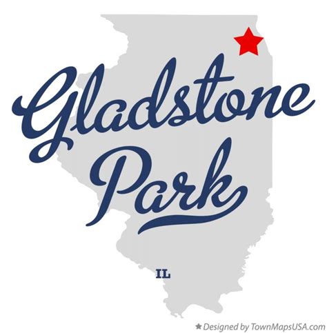 Map of Gladstone Park, IL, Illinois