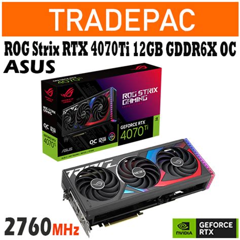 Asus Rog Strix Geforce Rtx 4070ti 12gb Gddr6x Oc Edition Graphics Card