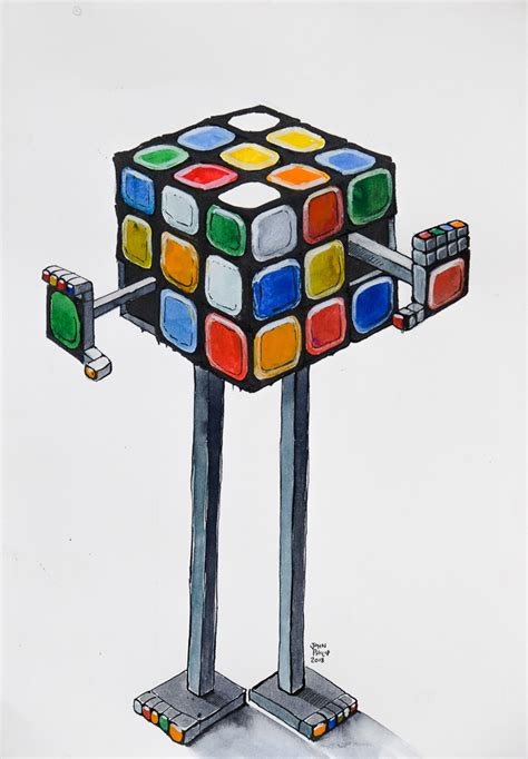 Rubik’s Cube Robot – John Philip