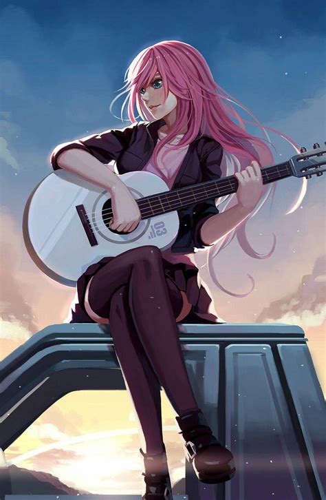 Guitar Anime Girl Wallpapers Wallpaper Cave