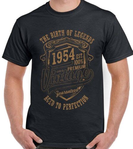 70th Birthday T Shirt Mens Funny The Birth Of Legends 1954 70 Year Old Present Ebay