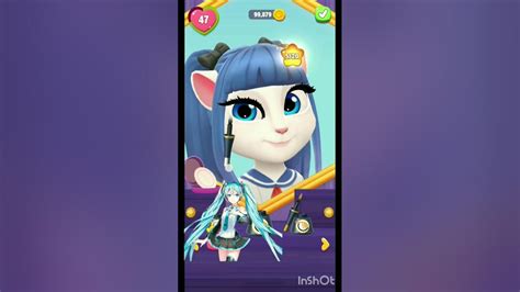 Hatsune Miku Makeover By My Talking Angela 2 💙💙💙 Youtube