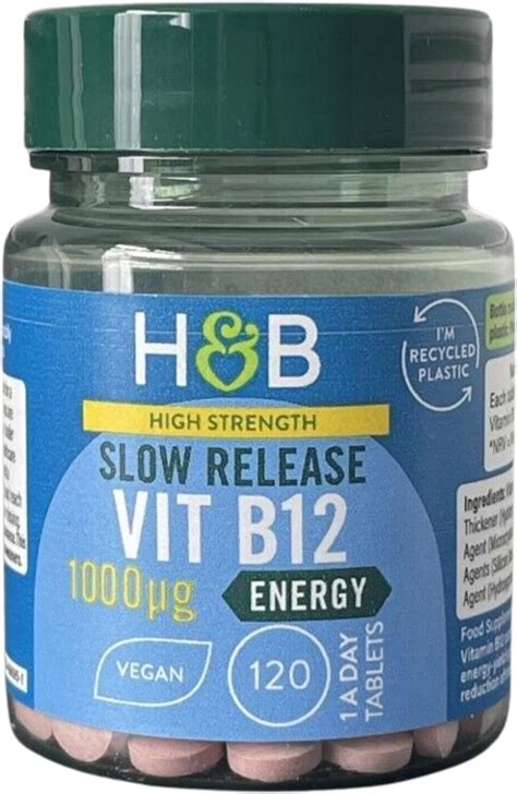 Holland Barrett Timed Release Vitamin B12 100 Tablets 1000ug Amazon