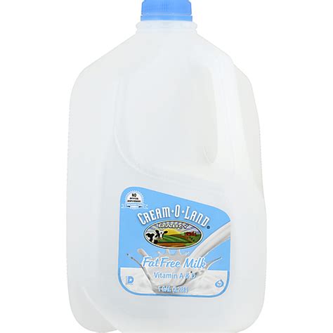 Gallon Skim Fat Free Milk Skim Nonfat Foodtown