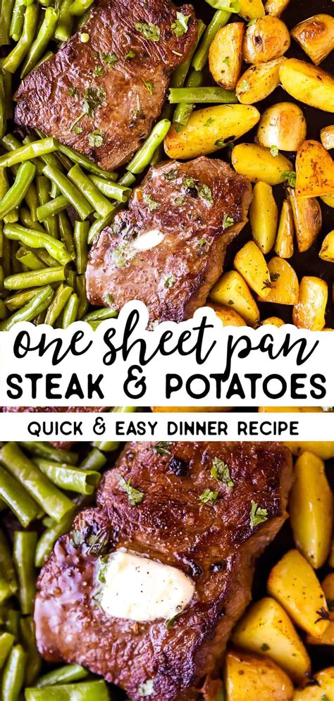 Steak And Potato Sheet Pan Dinner Recipe Savory Nothings Artofit