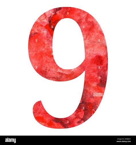 Red Number 9 May The Great Patriotic War Vector Isolated Stock Vector