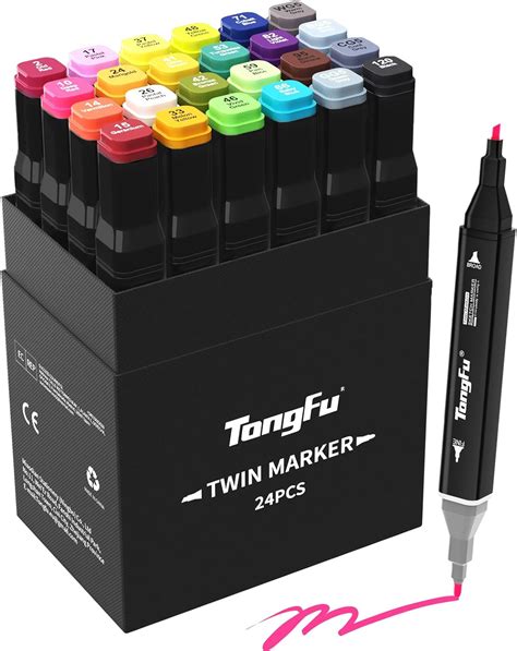 Tongfu Farben Marker Dual Tip Marker Stifte Mit Heller Farbe