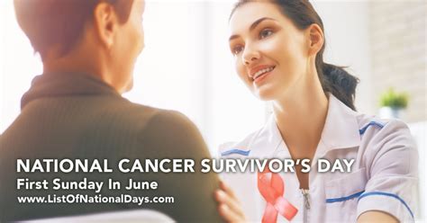 National Cancer Survivor’s Day List Of National Days